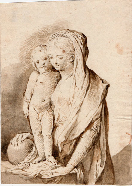 Francisco Camarón. Virgen con Niño