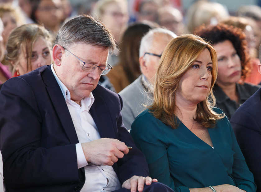 Ximo Puig y Susana Díaz. Foto: PEPE OLIVARES