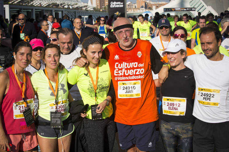 Juan Roig en la maratón de València que organiza la Fundación Trinidad Alfonso