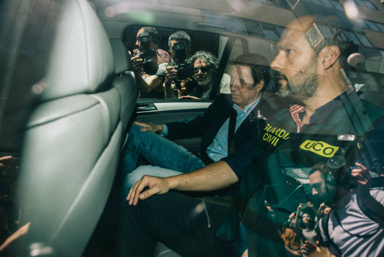 Eduardo Zaplana, el día de su detención. Foto: KIKE TABERNER