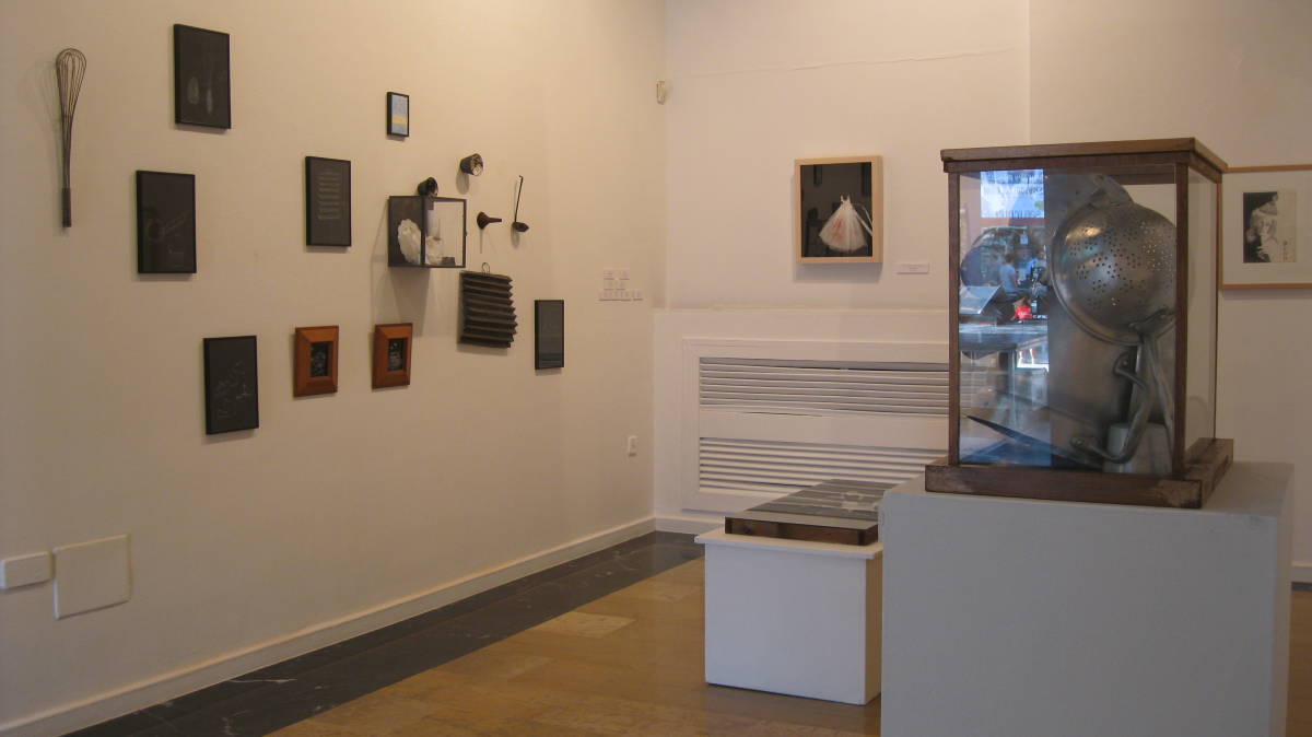 La exposición con las obras de Lucía Peiró.