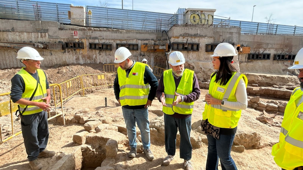 Alicante supervisa los restos romanos hallados en Benalúa Sur un