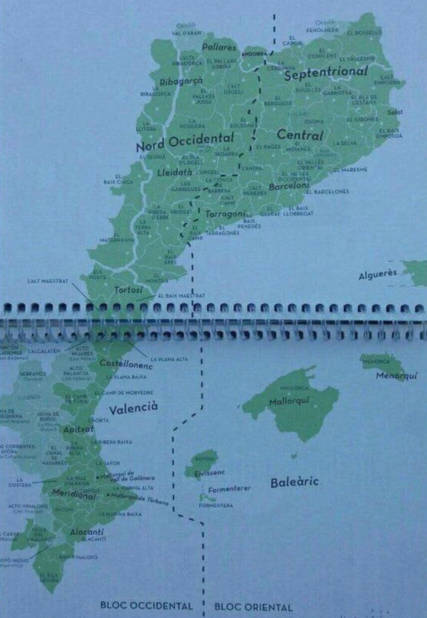 Mapa dialectal que ha provocado las quejas de la FAPA Gabriel Miró de Alicante.