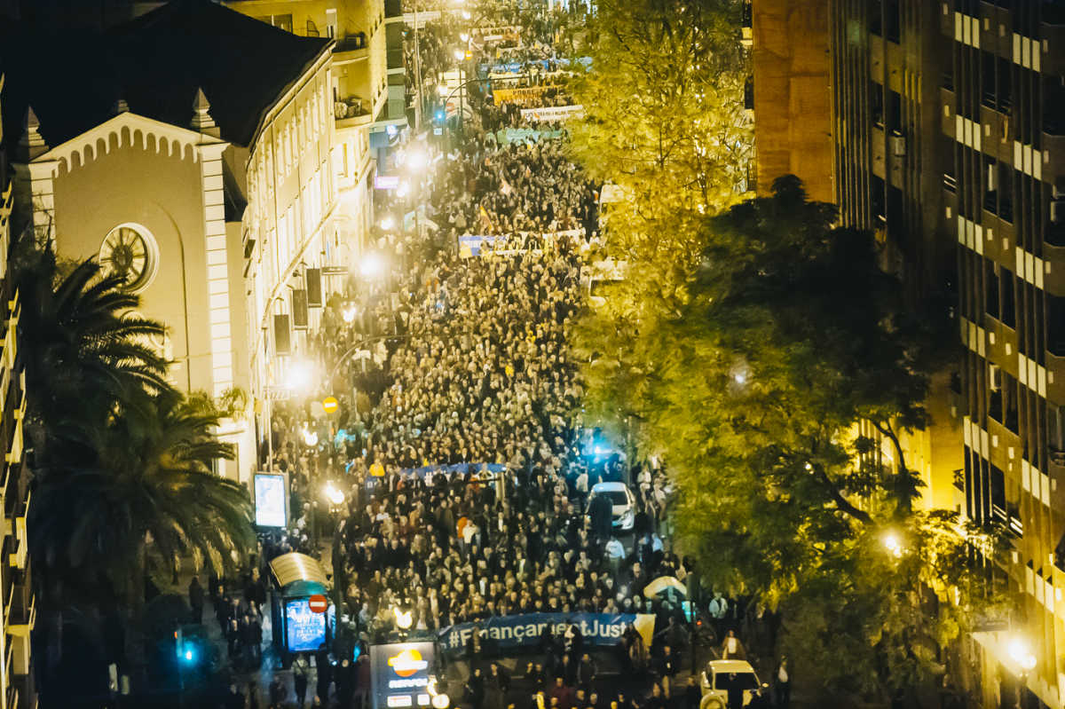 Manifestación del 18N en València. Foto: KIKE TABERNER