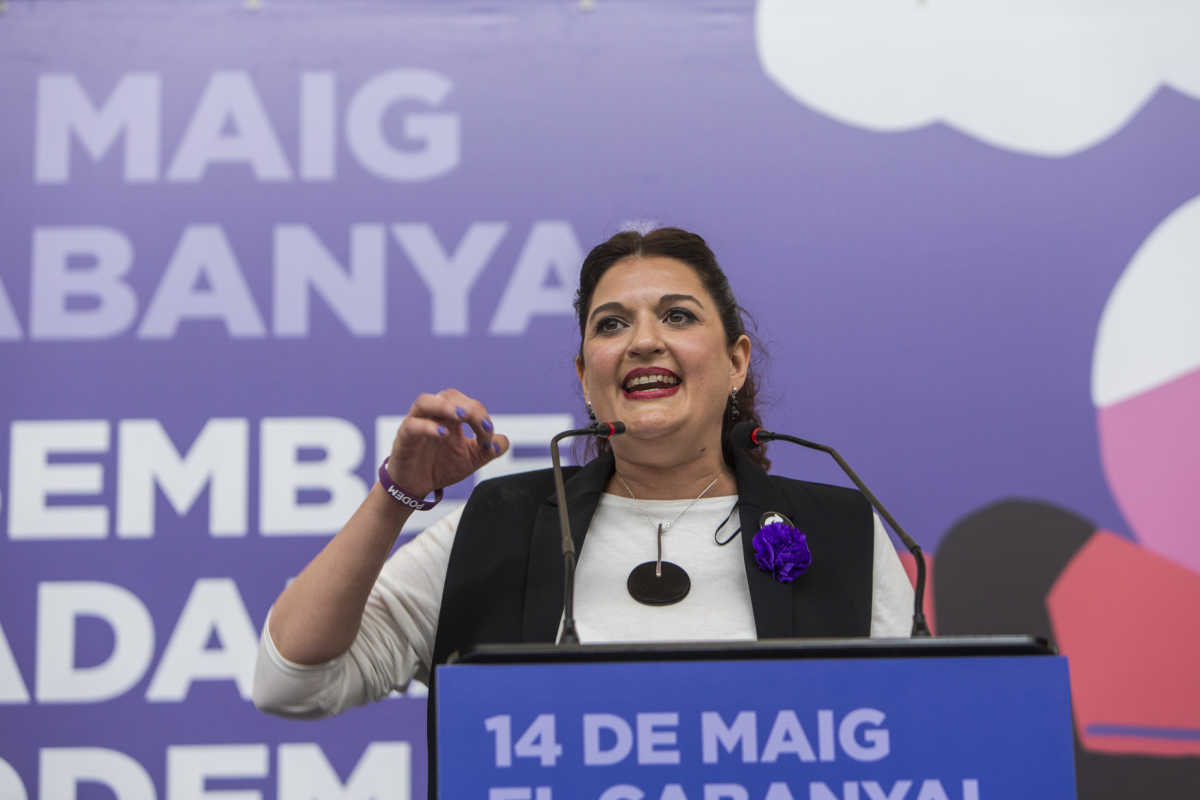 La candidata de Més morat, més Podem, Fabiola Meco. Foto: EVA MÁÑEZ