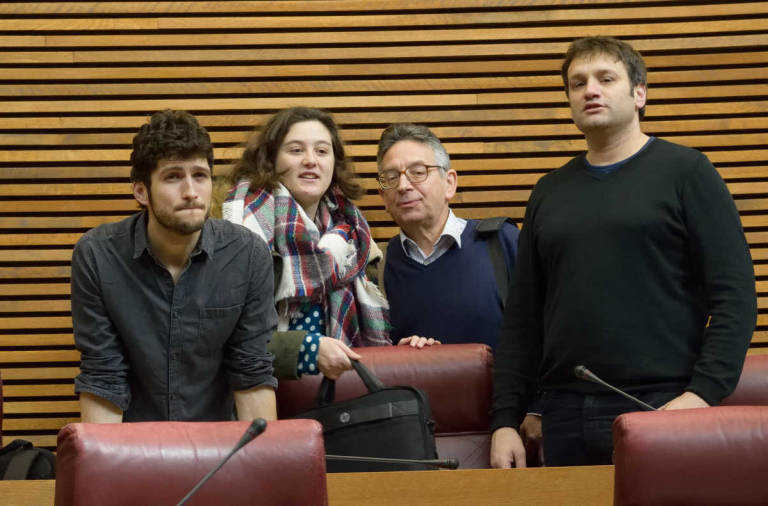 Antonio Estañ, Cristina Cabedo, Daniel Geffner y César Jiménez. Foto: CORTS