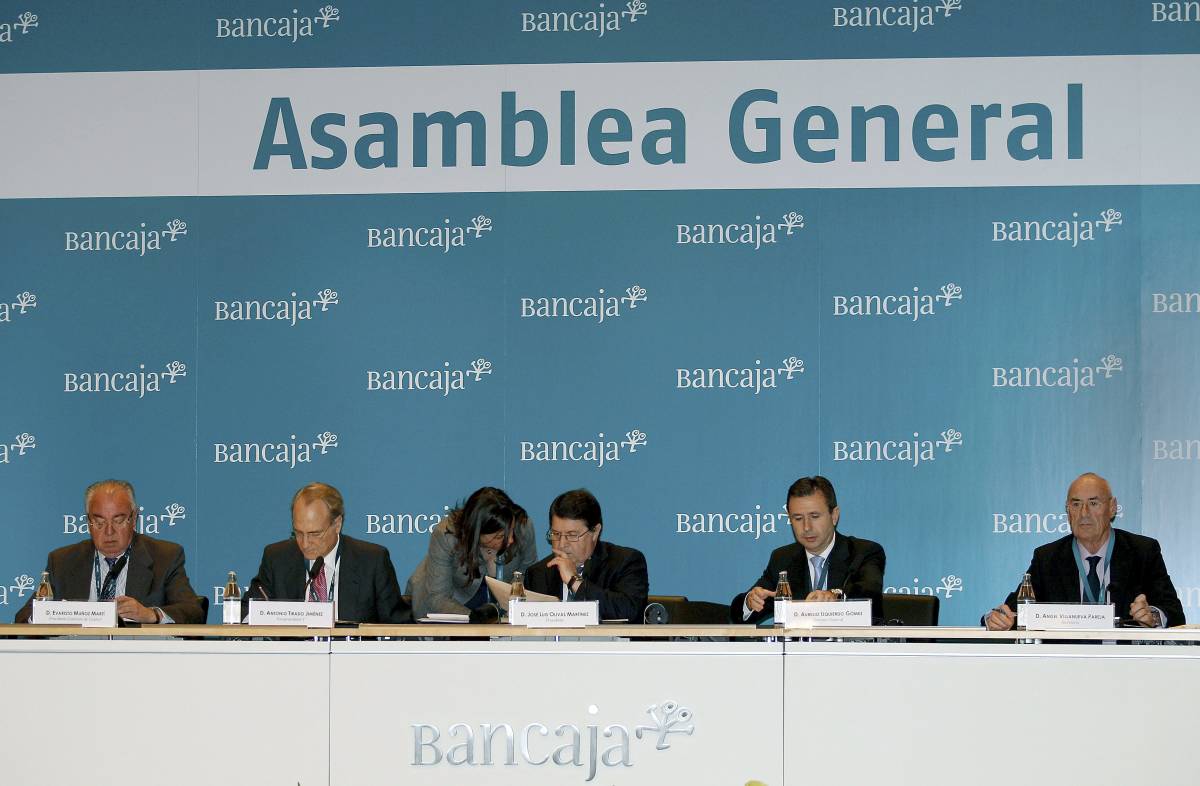 Asamblea general de Bancaja, en marzo de 2011. Foto: EFE/Juan Carlos Cárdenas