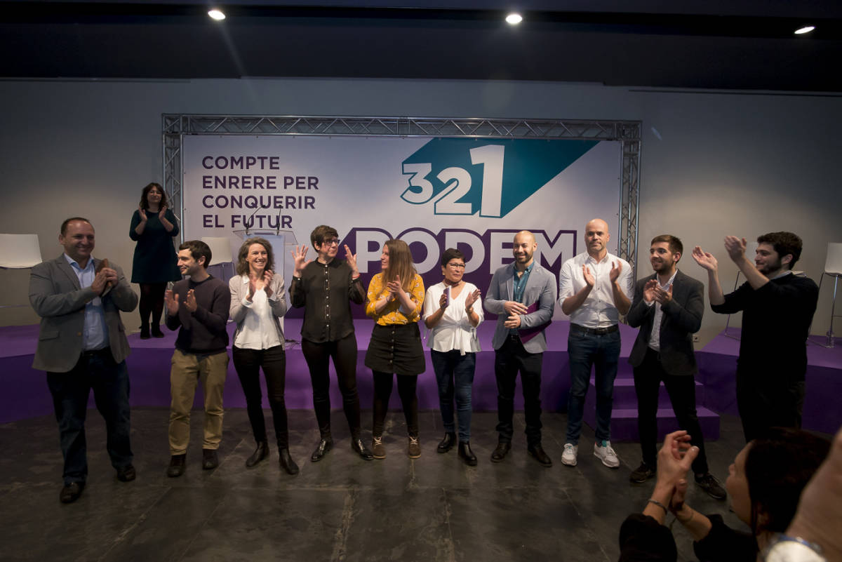 Candidatura de Podem para las últimas elecciones de 2019. Foto: KIKE TABERNER