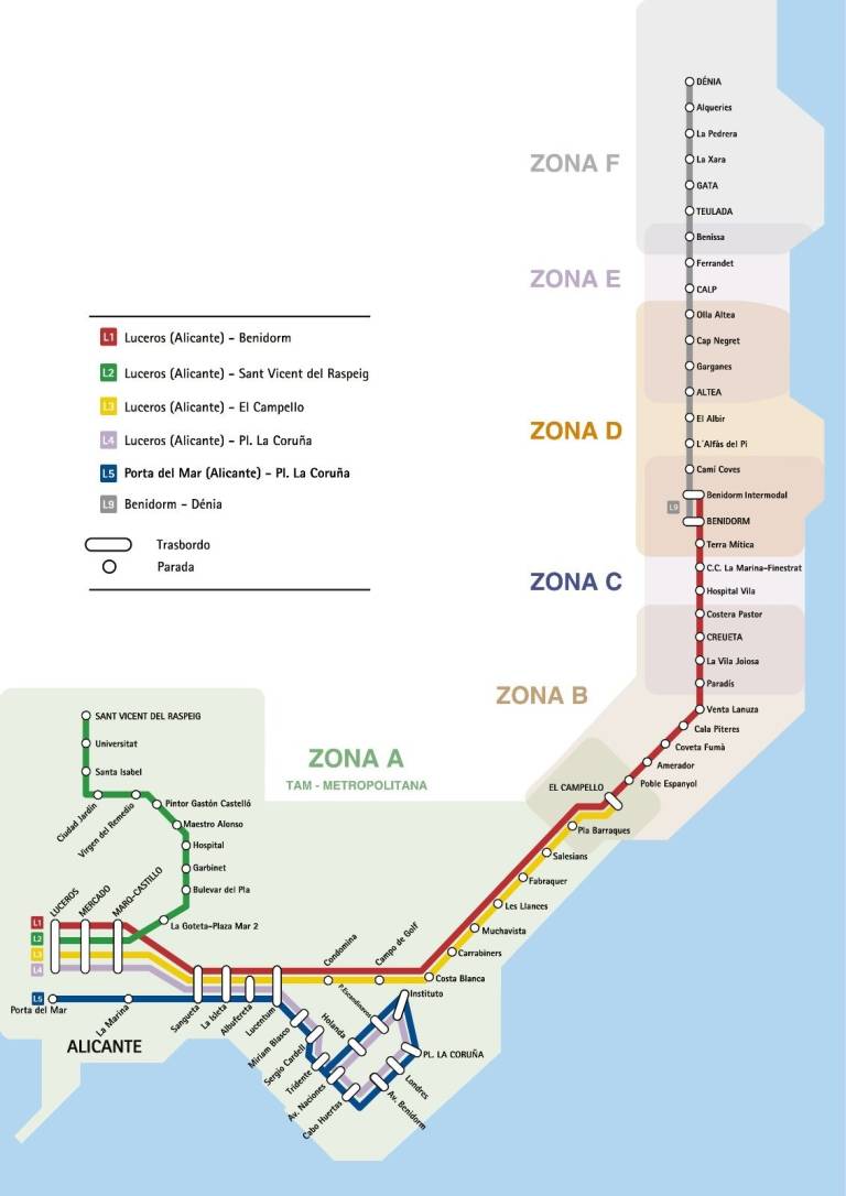 Featured image of post Mapa Del Tram Alicante Detailed information about the alicante tram underground cable car system