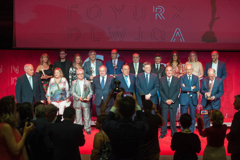 Imagen de los premios de la Cámara de 2017, cuando se estrenó el premio que paga Fundesem. Foto: RAFA MOLINA