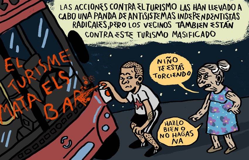 Ilustración de Irene Márquez publicada originalmente en la revista satírica El Jueves