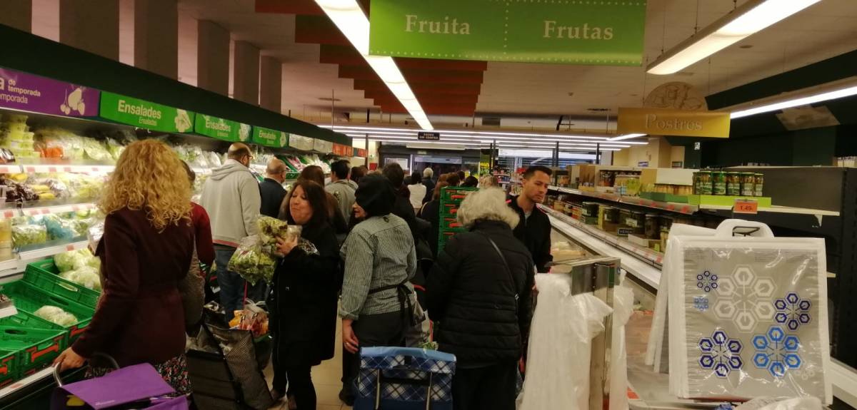 Tienda de Mercadona en Alicante, este viernes. Foto: AP
