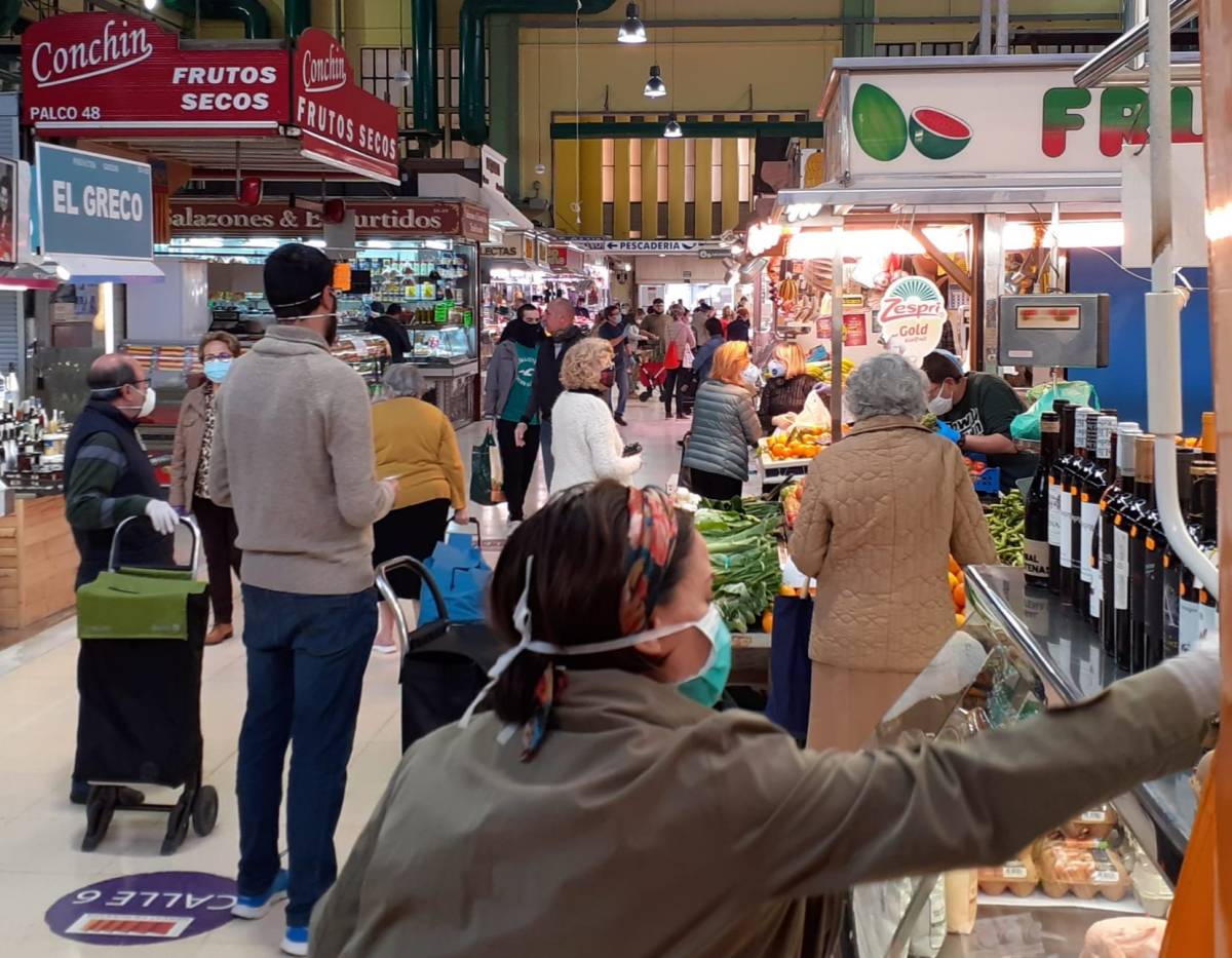 El Mercado de Ruzafa, este viernes. Foto: VP