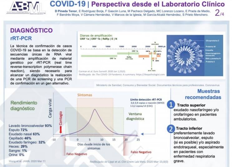 Gráficos sobre el test PCR. Foto: REVISTA MEDICINA DE LABORATORIO