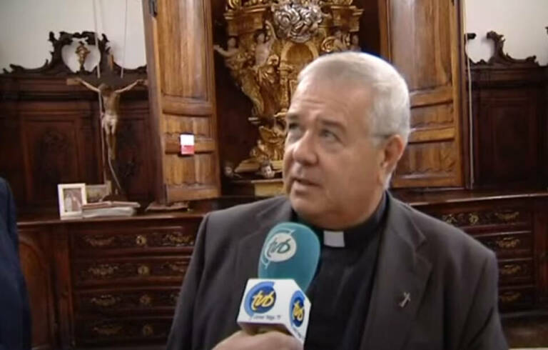 El ecónomo diocesano de Orihuela-Alicante, Francisco Martínez. Foto: CANAL VEGA TV