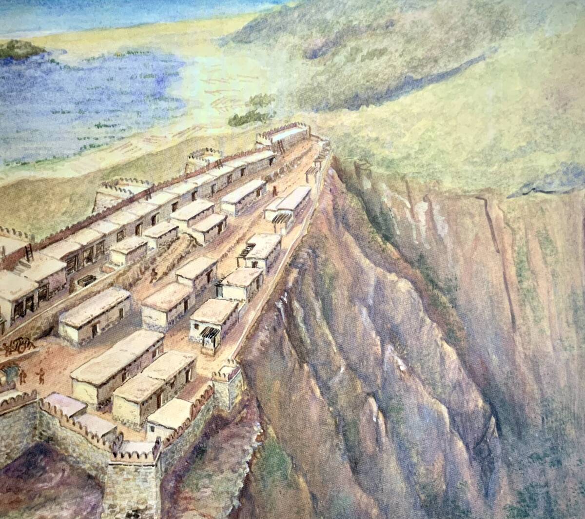 Recreación de la fortaleza de Benimaquia. Foto: Ayuntamiento de Dénia/Museu Arqueològic.