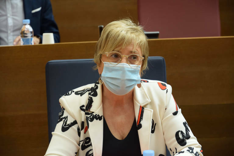 Ana Barceló, consellera de Sanidad. Foto: I. CABALLER (Les Corts)