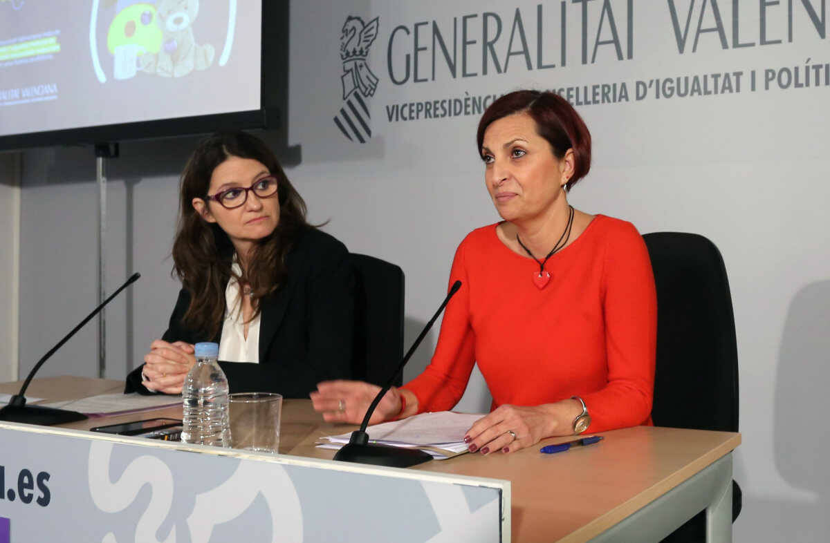 Mónica Oltra y Rosa Melero. Foto: GVA