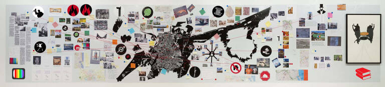 Les experiències okupes també van ser recollides al Mapa de València que Rogelio López Cuenca va produir per a l’exposició Radical Geographics de l’IVAM.