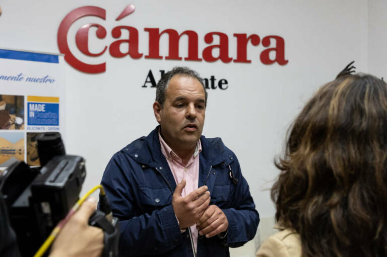 Carlos Baño, la noche electoral del pasado 5 de mayo en la sede de la Cámara de Alicante.