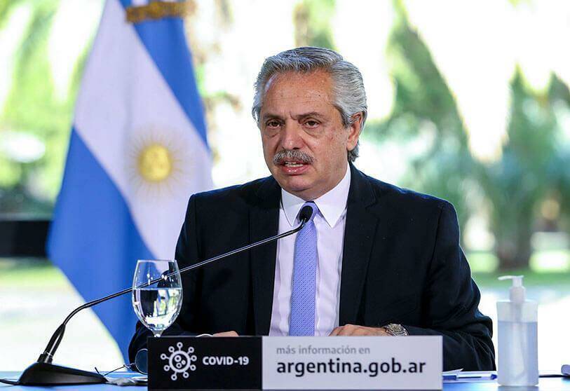 El presidente de la República de Argentina, Alberto Fernández