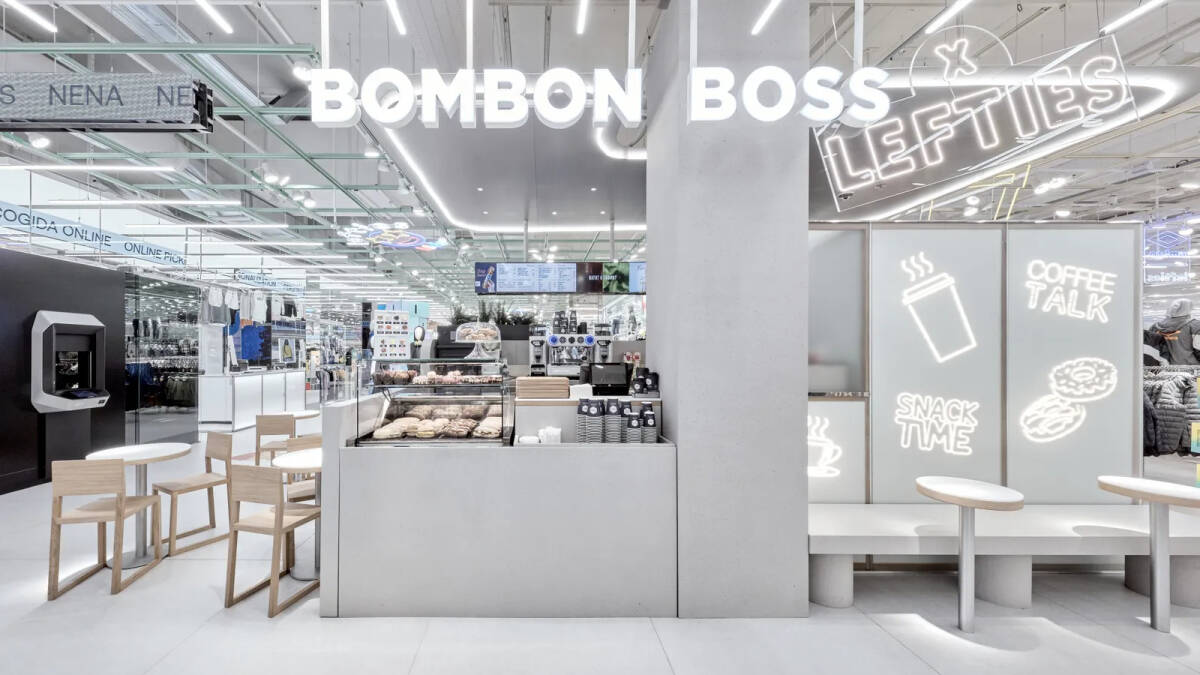 Espacio de Bombon Boss en la nueva Lefties Digital Store de Barcelona. Foto: AP