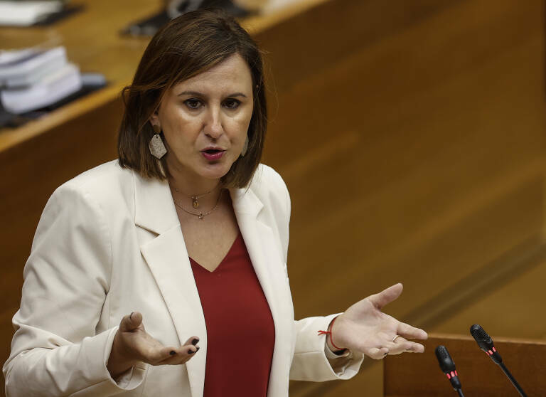 La portavoz del PP, María José Catalá, en la última sesión de control.Foto: EP/Rober Solsona