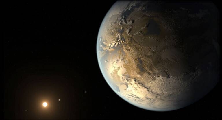 Exoplaneta similar a la Tierra. Foto: NASA / AMES / JPL-CALTECH / T. PYL