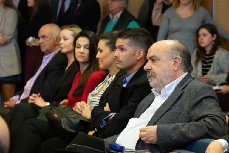 Fuster junto al expresidente de Hosbec Pere Joan Devesa. Foto: PEPE OLIVARES.