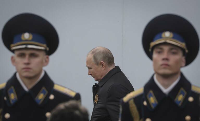  Vladimir Putin, en la celebración del Día de la Victoria. Foto: EFE/EPA/MAXIM SHIPENKOV