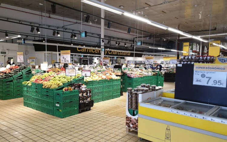 Supermercado Supeco de Carrús, en Elche, el más barato de la ciudad. Foto: AP