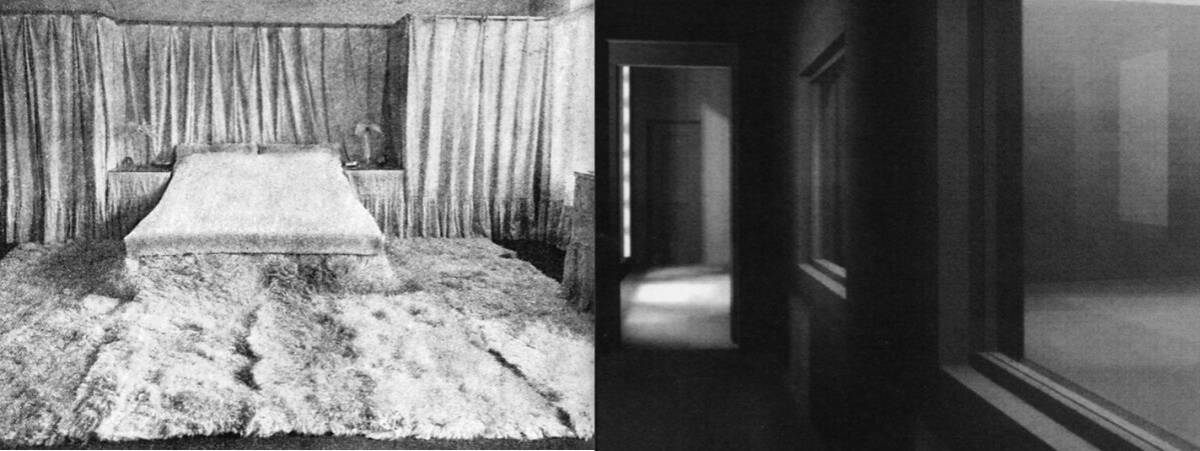Dormitori per a Lina Loos (Hilde goes asger) i projecte no construït per a la casa de Josephine Baker a Paris.