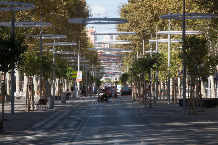 La Avenida Mediterráneo de Benidorm donde el PP estudió un parking subterráneo