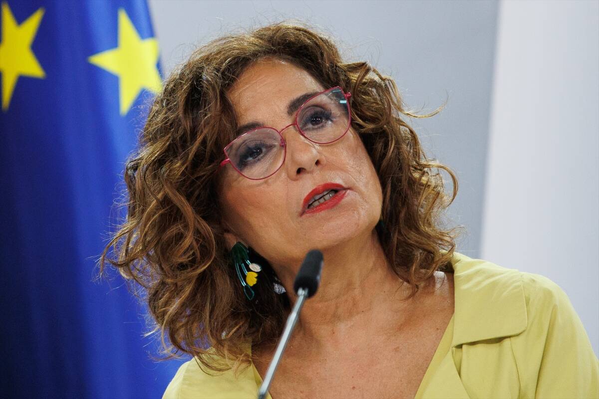 La ministra de Hacienda, María Jesús Montero. Foto: ALEJANDRO MARTÍNEZ VÉLEZ/EP