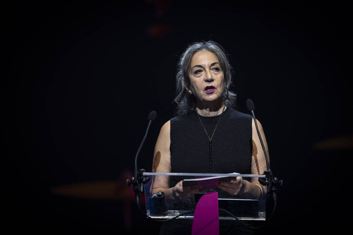 Teresa Cebrián durante su discurso (Foto: EVA MÁÑEZ)