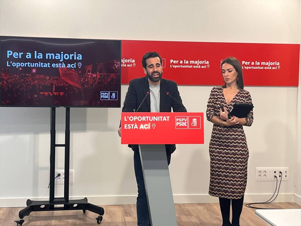 José Muñoz y Ana Domínguez. Foto: PSPV